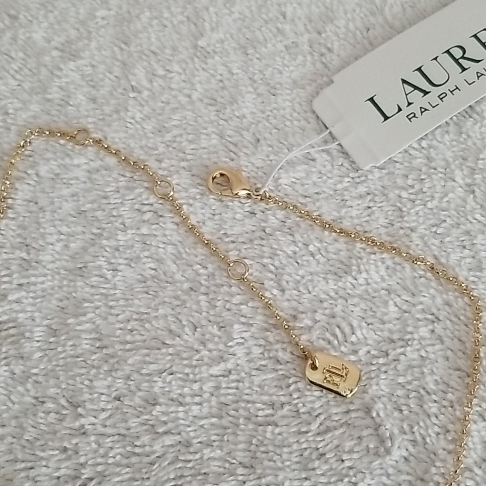 New Ralph Lauren Faux Pearl Y Necklace - Picture 6 of 7